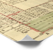 Blanchard's map of Chicago Poster (Hoek)