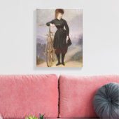 Blanche d'Antigny en haar Velocipede Canvas Afdruk (Insitu (Woonkamer))