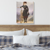 Blanche d'Antigny en haar Velocipede Canvas Afdruk (Insitu (Slaapkamer))