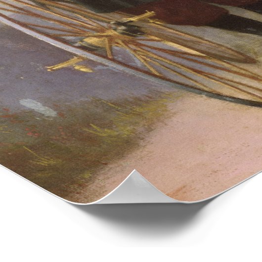 Blanche d'Antigny en haar Velocipede Poster (Hoek)