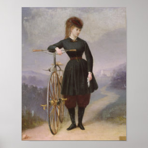 Blanche d'Antigny en haar Velocipede Poster
