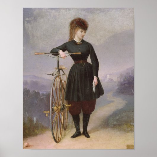 Blanche d'Antigny en haar Velocipede Poster (Voorkant)