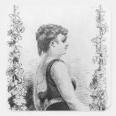 Blanche d'Antigny Vierkante Sticker (Voorkant)