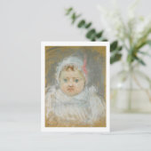 Blanche Pontillon als Baby, 1872 (pastel op papier Briefkaart (Staand voorkant)