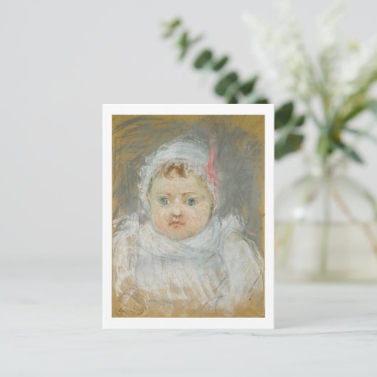 Blanche Pontillon als Baby, 1872 (pastel op papier Briefkaart (Staand voorkant)