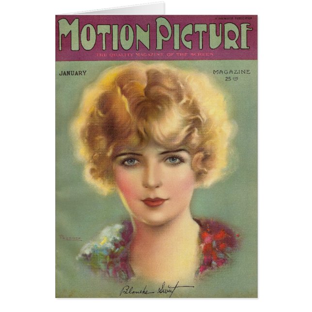 Blanche Sweet Silent Star-kaart (Voorkant)