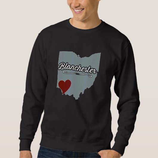 Blanchester Ohio OH Stad Staat VS Cute Aandenken Trui (Voorkant)