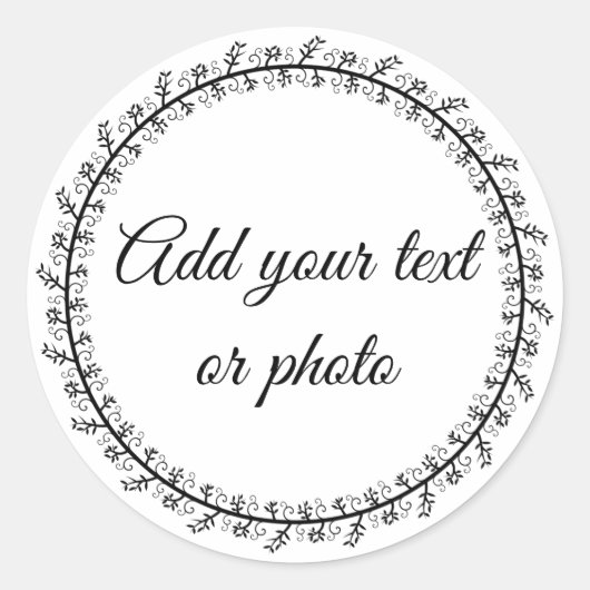 Blanco 1-1/2-inch ronde envelopstickers aanpassen ronde sticker (Voorkant)