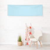 Blanco 2,5' x 8' Banner met Waterverf Achtergrond (Insitu)