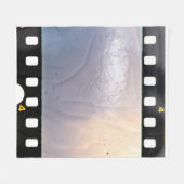 Blanco 35 mm lijst of strip op witte achtergrond fleece deken (Voorkant (Horizontaal))