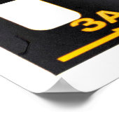 Blanco 35 mm lijst of strip op witte achtergrond poster (Hoek)