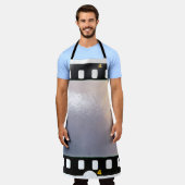 Blanco 35 mm lijst of strip op witte achtergrond schort (Gedragen)