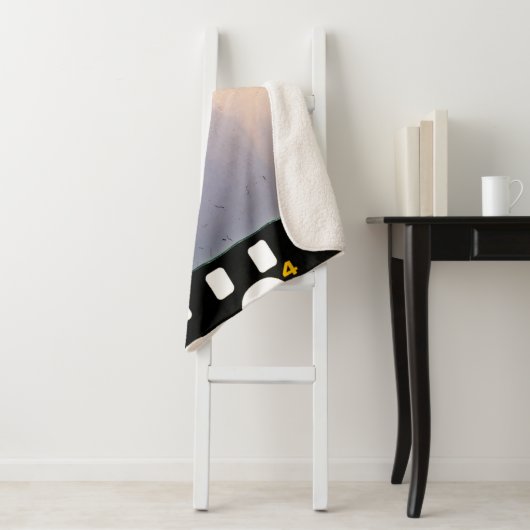 Blanco 35 mm lijst of strip op witte achtergrond sherpa deken (In situ)