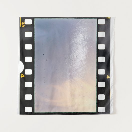 Blanco 35 mm lijst of strip op witte achtergrond wandkleed (Voorkant (horizontaal))