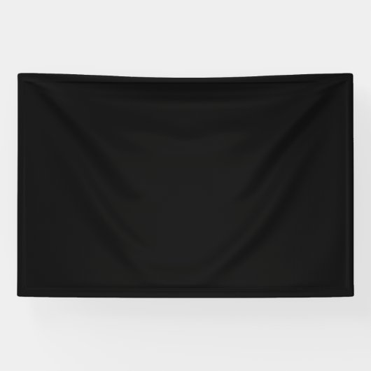 Blanco 4'x6'-banner met zwarte achtergrond spandoek (Horizontaal)