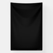 Blanco 4'x6'-banner met zwarte achtergrond spandoek (Verticaal)