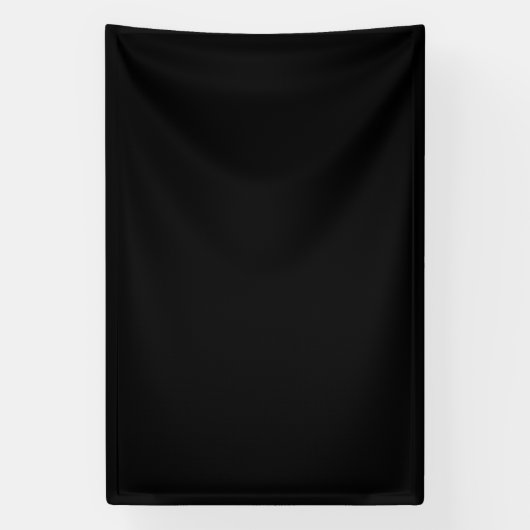 Blanco 4'x6'-banner met zwarte achtergrond spandoek (Verticaal)