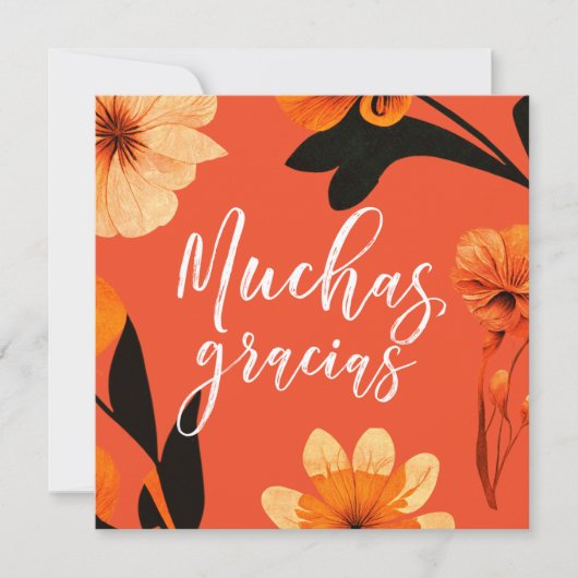 Blanco 5,25-inch flat-panelbeeldscherm - Hartelijk Bedankkaart (Voorkant)