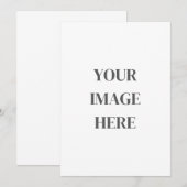 Blanco, 5x7 uitnodiging (Voorkant / Achterkant)