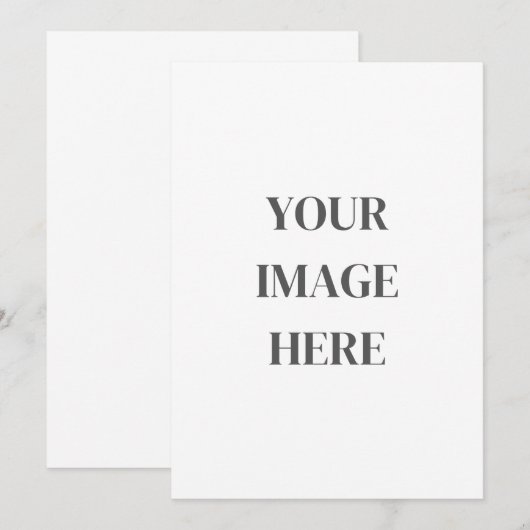 Blanco, 5x7 uitnodiging (Voorkant / Achterkant)