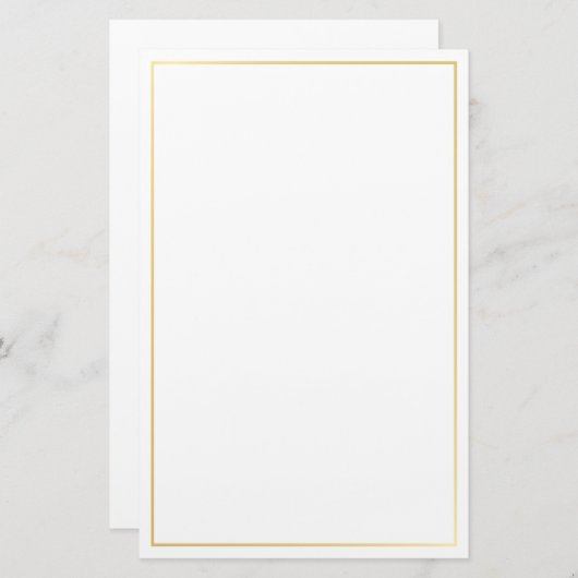 Blanco aangepaste kleur briefpapier (Voorkant / Achterkant)