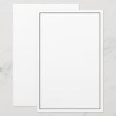 Blanco aangepaste kleur briefpapier (Voorkant / Achterkant)