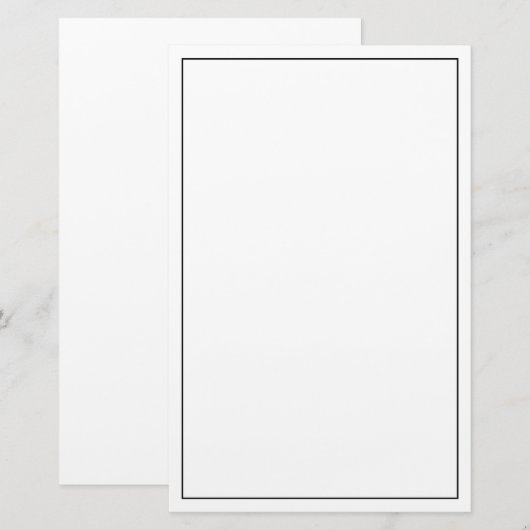 Blanco aangepaste kleur briefpapier (Voorkant / Achterkant)