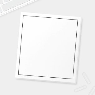 Blanco aangepaste kleur notitieblok