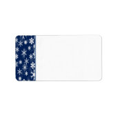 Blanco adreslabel voor marinesnowflakes etiket (Voorkant)