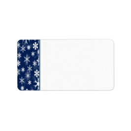 Blanco adreslabel voor marinesnowflakes etiket