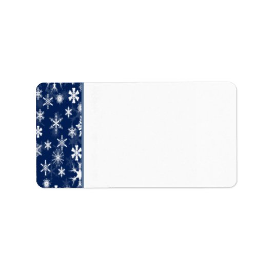 Blanco adreslabel voor marinesnowflakes etiket (Voorkant)