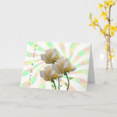 Blanco, alleen een Kaart met geel rozen (Gele Bloem)