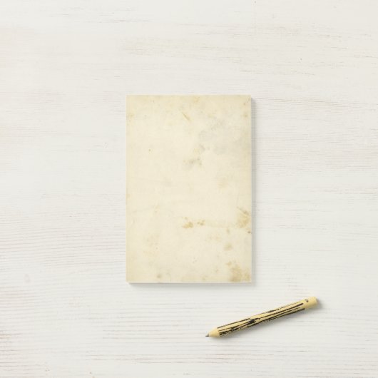 blanco Antiek gekleurd papier Post-it® Notes (Op bureau)