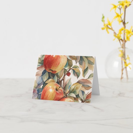 Blanco appel kaart (Gele Bloem)