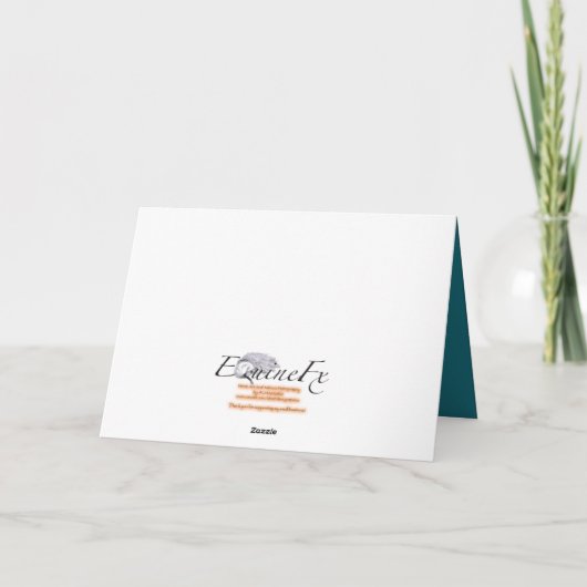  blanco Arabian Horse Kaart (Achterkant)