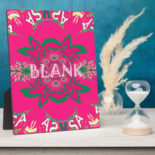 Blanco baby vivid roze floral paars shausmonogram fotoplaat (Zijkant)