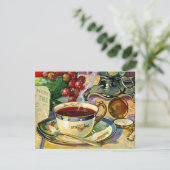 Blanco "back Morning Coffee" nog steeds in het lev Kaart (Staand voorkant)