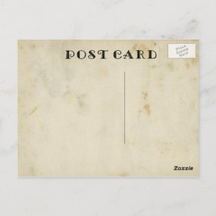 Blanco, bijtend Antiek geverfd papier Briefkaart