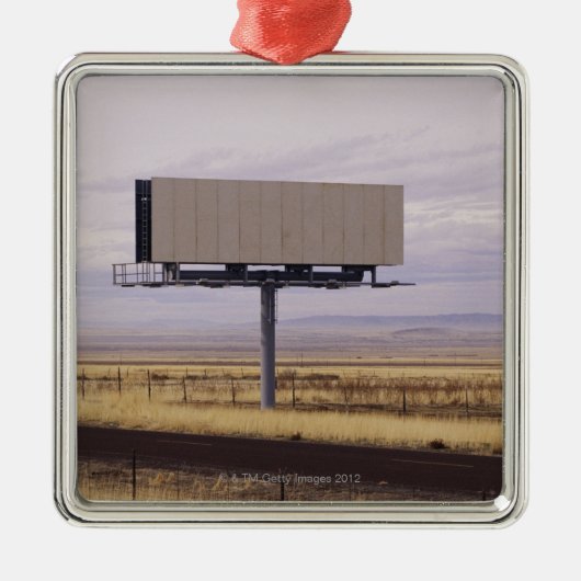 Blanco Billboard Metalen Ornament (Voorkant)