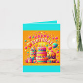 Blanco binnenkant Verjaardag Kaart (Voorkant)