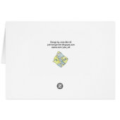 Blanco binnenste Quilter-kaart (Achterkant Horizontaal)