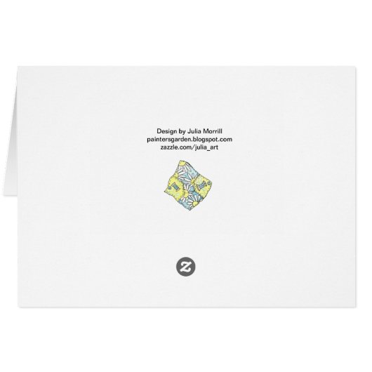 Blanco binnenste Quilter-kaart (Achterkant Horizontaal)