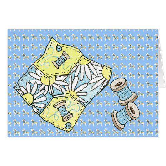 Blanco binnenste Quilter-kaart (Voorkant Horizontaal)