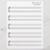 Blanco blad Muziek — Groot personeelsbestand — Tre (Voorkant)