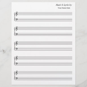 Blanco blad Muziek — Groot personeelsbestand — Tre