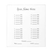 Blanco blad notitieblok (Voorkant)