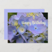 Blanco blanco Briefkaart voor blauwbrandkranen (Voorkant / Achterkant)