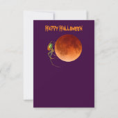 Blanco bloeding Moon Spider Halloween Party Invita Kaart (Voorkant)