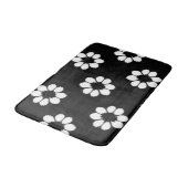 Blanco Bloemen Badmat (Gekanteld)