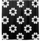 Blanco Bloemen Douchegordijn (Voorkant)